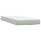 Preview: Boxspringbett mit Matratze Hellgrau 90x210 cm Samt
