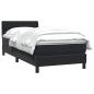 Preview: Boxspringbett mit Matratze Schwarz 80x210 cm Samt
