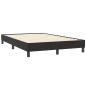 Preview: Boxspringbett mit Matratze Schwarz 120x210 cm Samt