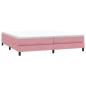 Preview: Boxspringbett ohne Matratze Rosa 200x210 cm Samt