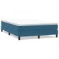 Preview: Boxspringbett ohne Matratze Dunkelblau 160x220 cm Samt