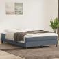 Preview: ARDEBO.de - Boxspringbett ohne Matratze Dunkelgrau 140x220 cm Samt