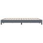 Preview: Boxspringbett ohne Matratze Dunkelgrau 140x220 cm Samt