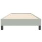 Preview: Boxspringbett ohne Matratze Hellgrau 90x220 cm Samt