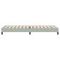Preview: Boxspringbett ohne Matratze Hellgrau 90x220 cm Samt