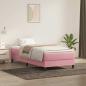 Preview: ARDEBO.de - Boxspringbett ohne Matratze Rosa 90x220 cm Samt