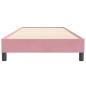 Preview: Boxspringbett ohne Matratze Rosa 90x220 cm Samt