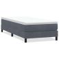 Preview: Boxspringbett ohne Matratze Dunkelgrau 100x220 cm Samt