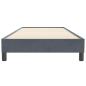 Preview: Boxspringbett ohne Matratze Dunkelgrau 100x220 cm Samt