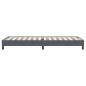 Preview: Boxspringbett ohne Matratze Dunkelgrau 100x220 cm Samt