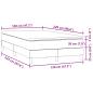 Preview: Boxspringbett mit Matratze Dunkelblau 120x220 cm Samt