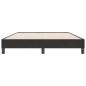 Preview: Boxspringbett ohne Matratze Schwarz 160x220 cm Samt