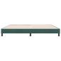 Preview: Boxspringbett ohne Matratze Dunkelgrün 180x220 cm Samt