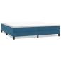 Preview: Boxspringbett ohne Matratze Dunkelblau 200x220 cm Samt