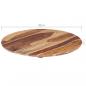 Preview: Tischplatte Massivholz Palisander Rund 15-16 mm 40 cm