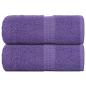 Preview: ARDEBO.de - Seiftücher 2 Stk. Lila 30x30 cm 360 g/m² 100% Baumwolle