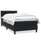 Preview: Boxspringbett mit Matratze Schwarz 90x210 cm Samt