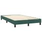 Preview: Boxspringbett mit Matratze Dunkelgrün 120x220 cm Samt