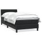 Preview: Boxspringbett mit Matratze Schwarz 90x210 cm Samt