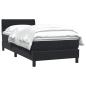 Preview: Boxspringbett mit Matratze Schwarz 90x210 cm Samt