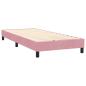 Preview: Boxspringbett mit Matratze Rosa 80x220 cm Samt