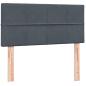 Preview: Boxspringbett mit Matratze Dunkelgrau 80x220 cm Samt