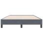 Preview: Boxspringbett ohne Matratze Dunkelgrau 120x220 cm Samt