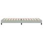 Preview: Boxspringbett ohne Matratze Hellgrau 80x220 cm Samt