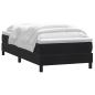 Preview: Boxspringbett mit Matratze Schwarz 90x220 cm Samt