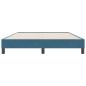 Preview: Boxspringbett ohne Matratze Dunkelblau 140x220 cm Samt