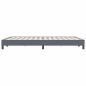 Preview: Boxspringbett ohne Matratze Dunkelgrau 160x220 cm Samt