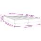 Preview: Boxspringbett ohne Matratze Dunkelgrau 160x220 cm Samt
