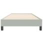 Preview: Boxspringbett ohne Matratze Hellgrau 100x220 cm Samt