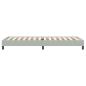 Preview: Boxspringbett ohne Matratze Hellgrau 100x220 cm Samt