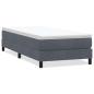 Preview: Boxspringbett ohne Matratze Dunkelgrau 90x220 cm Samt