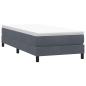 Preview: Boxspringbett ohne Matratze Dunkelgrau 90x220 cm Samt