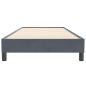 Preview: Boxspringbett ohne Matratze Dunkelgrau 90x220 cm Samt