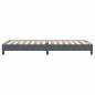 Preview: Boxspringbett ohne Matratze Dunkelgrau 90x220 cm Samt