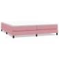 Preview: Boxspringbett ohne Matratze Rosa 200x220 cm Samt