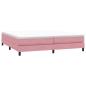 Preview: Boxspringbett ohne Matratze Rosa 200x220 cm Samt