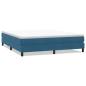 Preview: Boxspringbett ohne Matratze Dunkelblau 180x220 cm Samt