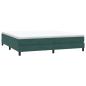 Preview: Boxspringbett ohne Matratze Dunkelgrün 200x220 cm Samt
