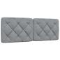Preview: Bettgestell ohne Matratze Hellgrau 140x190 cm Stoff