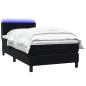 Preview: Boxspringbett mit Matratze Schwarz 90x210 cm Samt