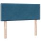 Preview: Boxspringbett mit Matratze Dunkelblau 120x210 cm Samt