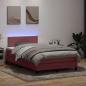 Preview: ARDEBO.de - Boxspringbett mit Matratze Rosa 120x220 cm Samt
