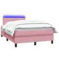 Preview: Boxspringbett mit Matratze Rosa 120x220 cm Samt