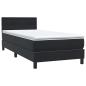 Preview: Boxspringbett mit Matratze Schwarz 90x210 cm Samt