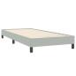 Preview: Boxspringbett mit Matratze Hellgrau 80x220 cm Samt
