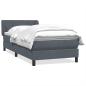 Preview: Boxspringbett mit Matratze Dunkelgrau 80x210 cm Samt